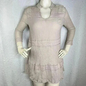 Allsaints tunic beige dress